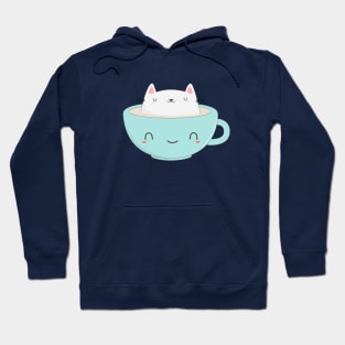 Kawaii Coffee Cat T-Shirt Hoodie